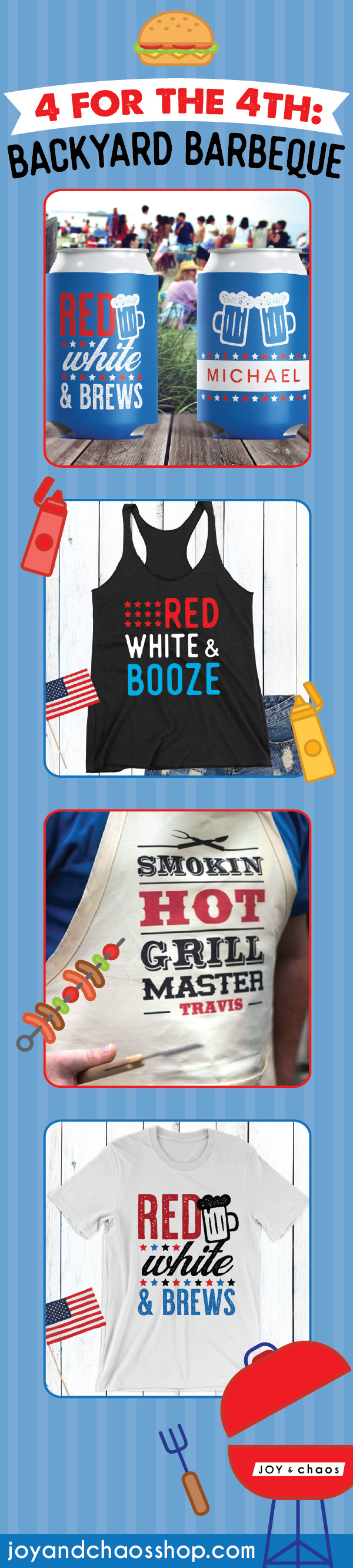 Custom 4th Of July Gifts: Backyard Barbeque Must-Haves