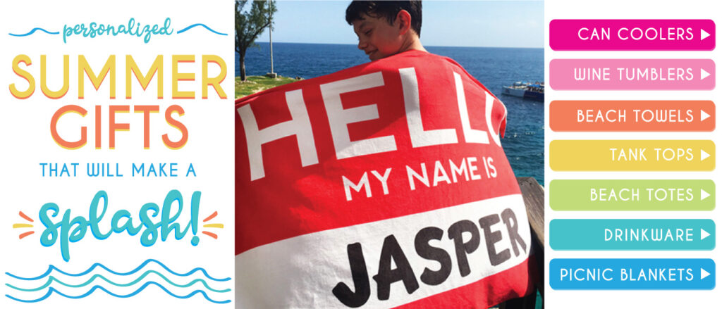 Personalized Beach Towels and Summer Gifts 