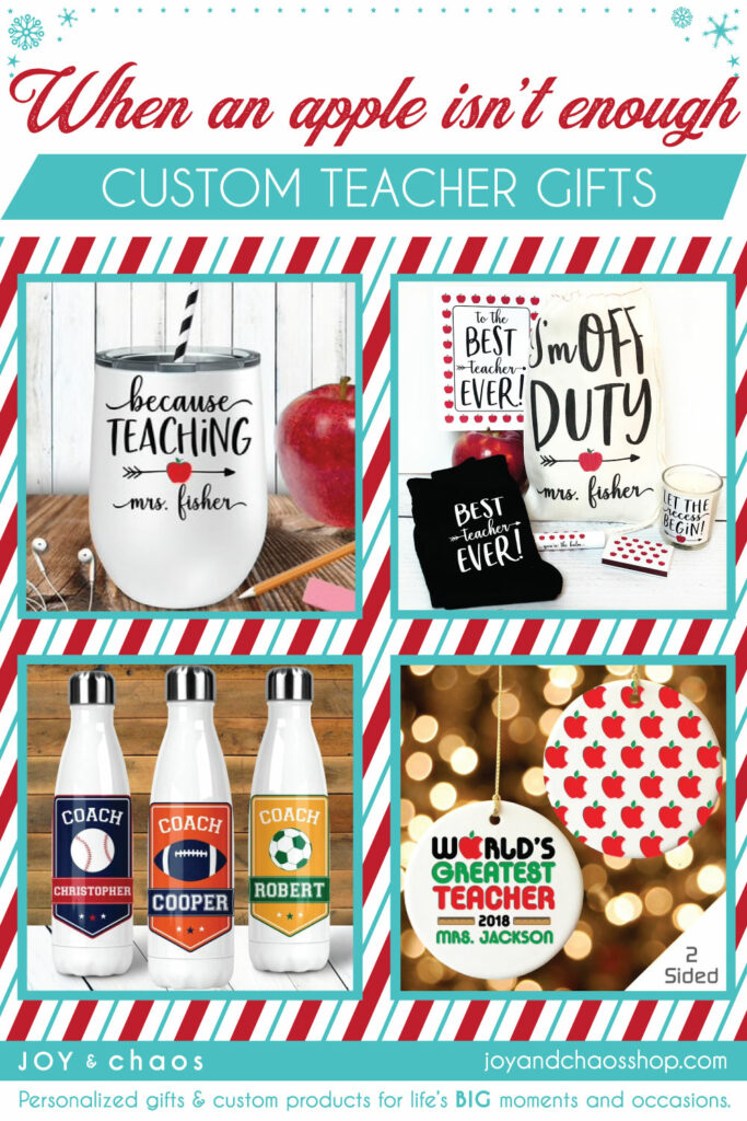 Custom Christmas Teacher Gifts under $20