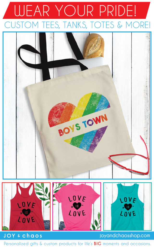 Custom Gay Pride Shirts and Totes