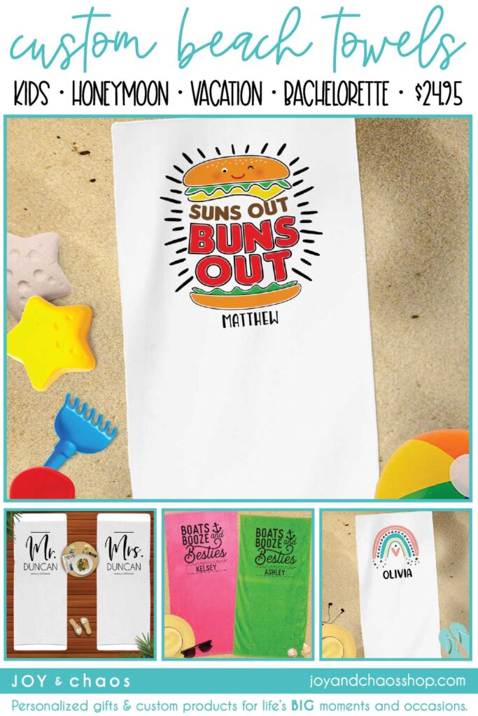 Custom Beach Towels for Kids and Adults